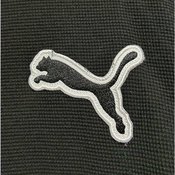Puma Black Long Sleeve  Waffle Shirt - Picture 3 of 4